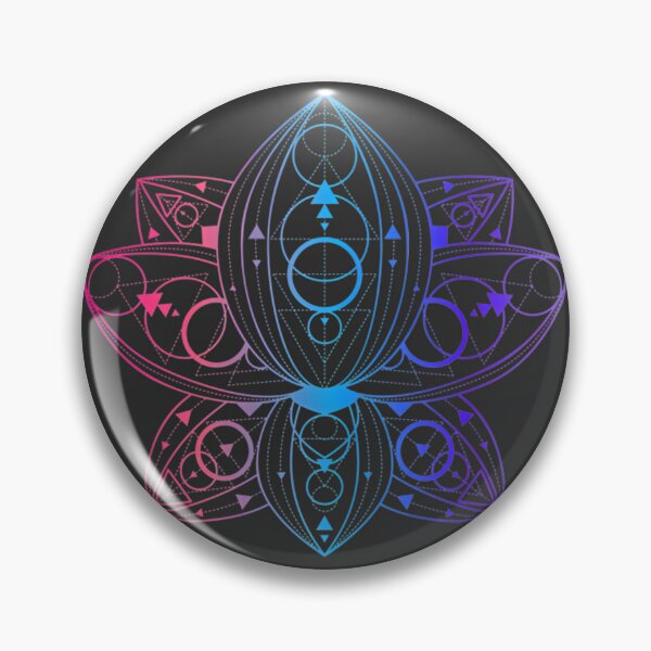 Item preview, Lotus Flower with Sacred Geometry Design for Spiritual and Meditative Art designed and sold by carlottamascolo.
