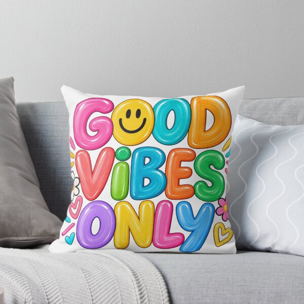 Item preview, Good Vibes Only Colorful Smiley Positive Vibes designed and sold by wecrea.