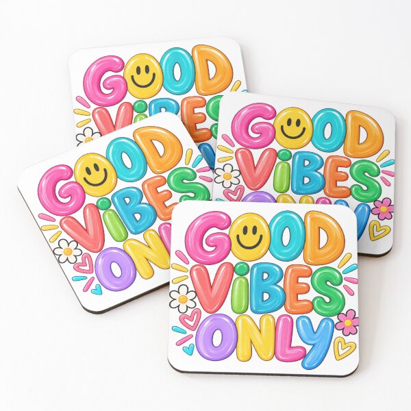 Item preview, Good Vibes Only Colorful Smiley Positive Vibes designed and sold by wecrea.