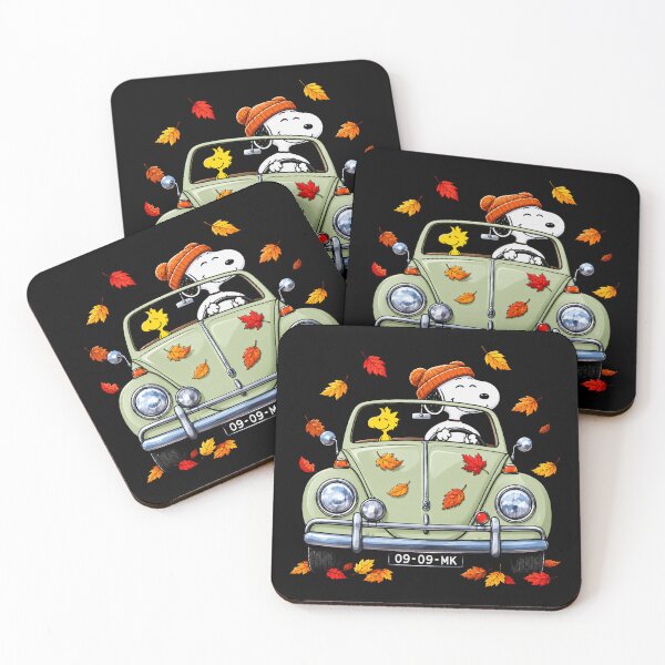 Item preview, Joe Cool Inspired Driving Classic Car With Autumn Leaves designed and sold by EnochCullough.