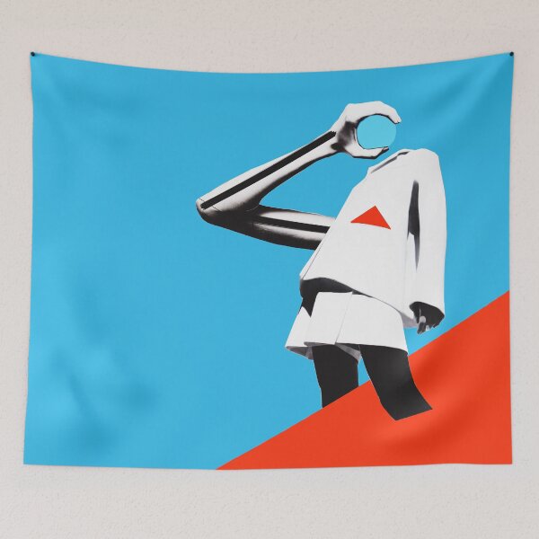 Item preview, Abstract art with Black and White mixed to Red and Blue designed and sold by NumbLock.