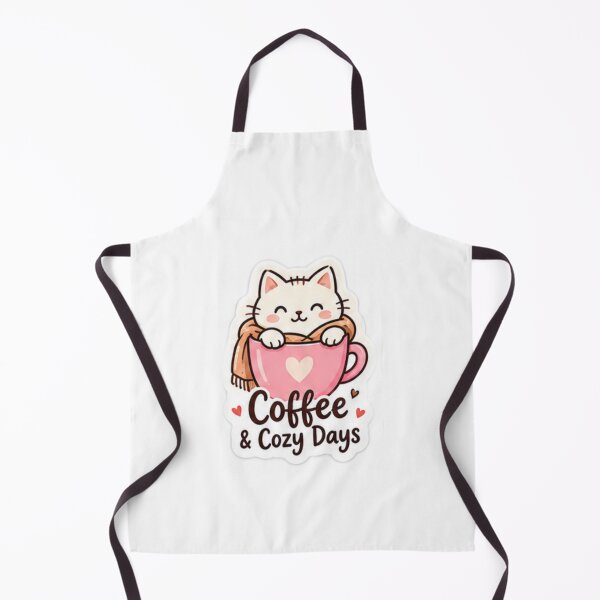 Item preview, Coffee & Cozy Days Cute Cat Coffee Lover Sticker – Cozy Aesthetic Design designed and sold by LearnFunStore.