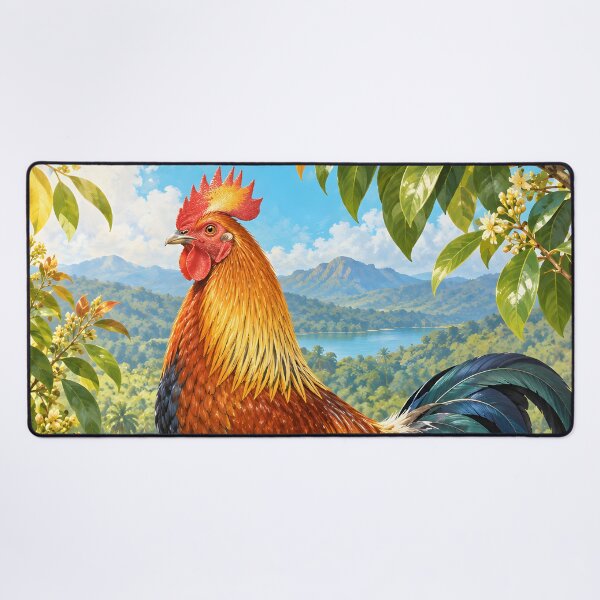 Item preview, Sri Lanka Junglefowl in a Bright Cinnamon Garden designed and sold by Jaani-T.
