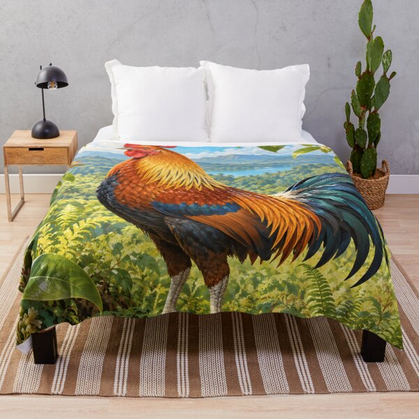Item preview, Sri Lanka Junglefowl in a Bright Cinnamon Garden designed and sold by Jaani-T.
