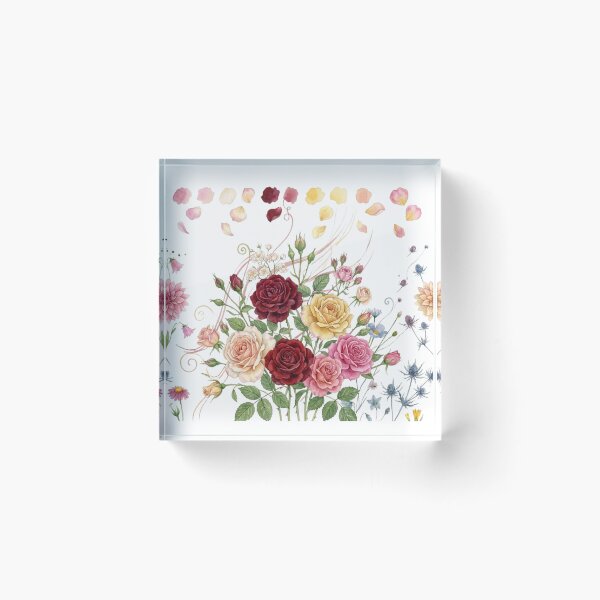 Item preview, Watercolor flowers designed and sold by YBY1981.