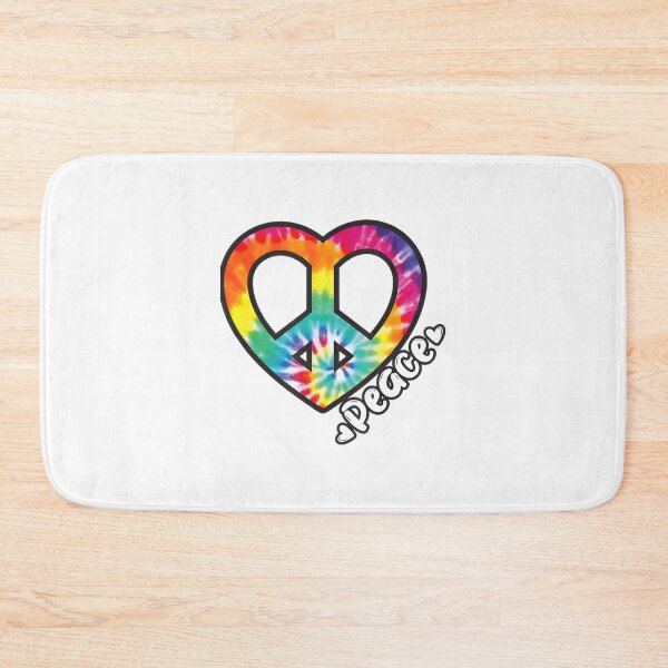 Item preview, Vintage Hippie Peace Tie Dye Heart Design Retro Groovy Style Gift designed and sold by CAROLINE MARTINS.