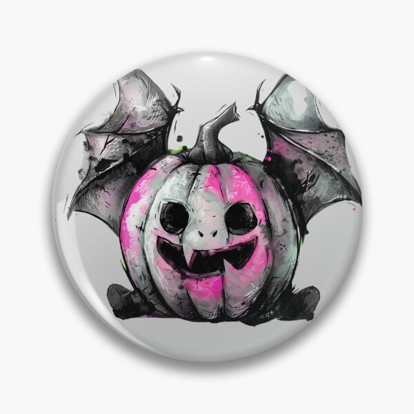 Item preview, Creepy Cute Bat Pumpkin | Spooky Watercolor Dark Art designed and sold by designsdetour.