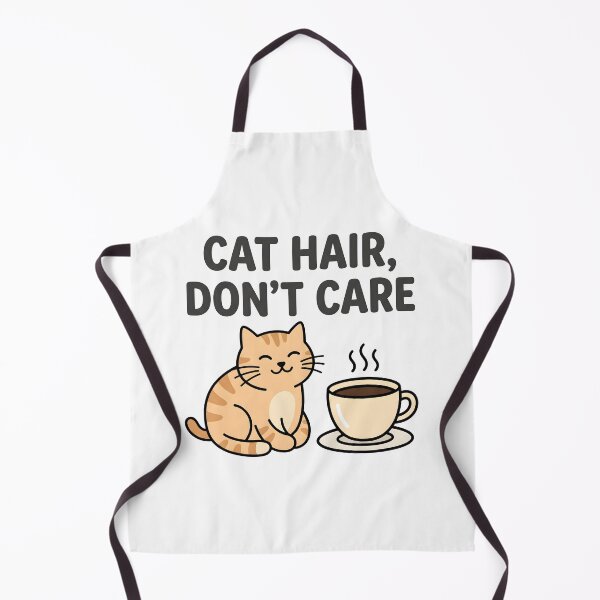Item preview, Cat Hair Don’t Care Coffee Meme designed and sold by Flamocha.