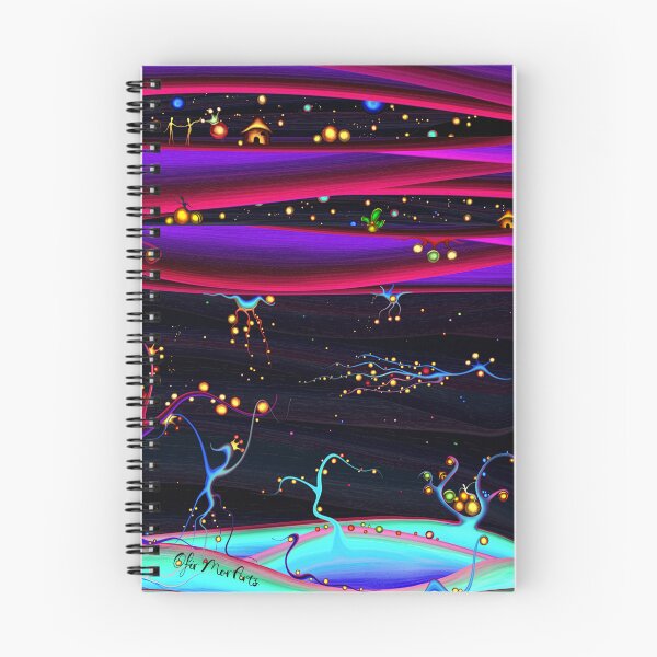 Item preview, Dream Journal | Psytrance Visionary Cosmic Notebook designed and sold by Ofir mor.