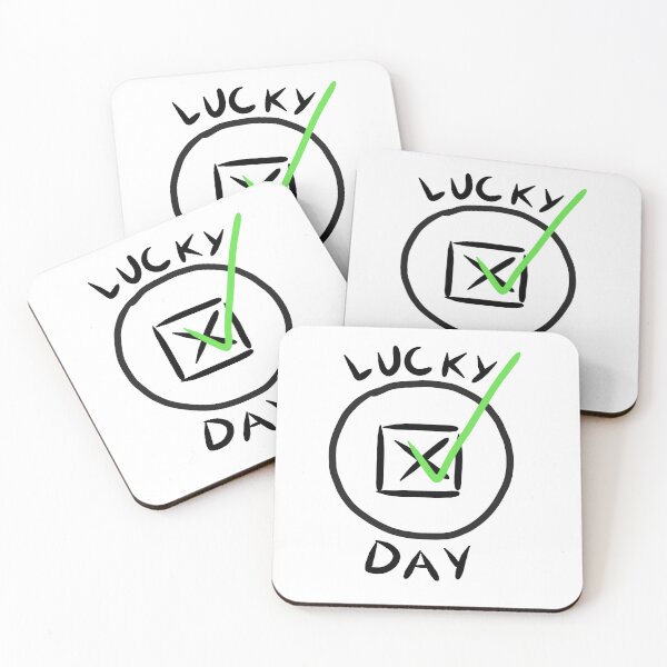 Item preview, Lucky Day Checkmark Hand Drawn Typography Graphic designed and sold by Dzulo.