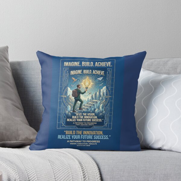 Item preview, Imagine Build Achieve - Pathway to Success Motivation designed and sold by ArtworkNorth.