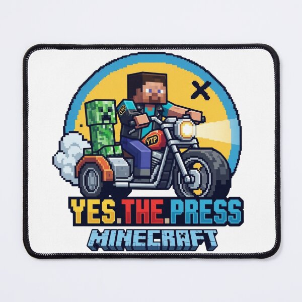 Item preview, Pixel Steve Biker Riding Motorcycle With Creeper designed and sold by Alaric4you.