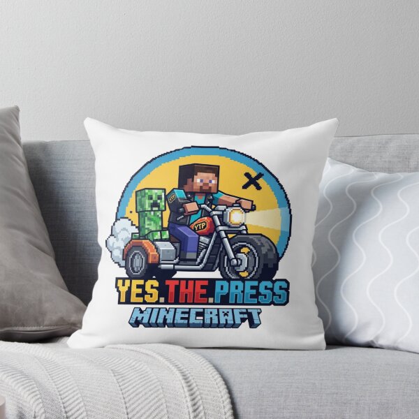 Item preview, Pixel Steve Biker Riding Motorcycle With Creeper designed and sold by Alaric4you.