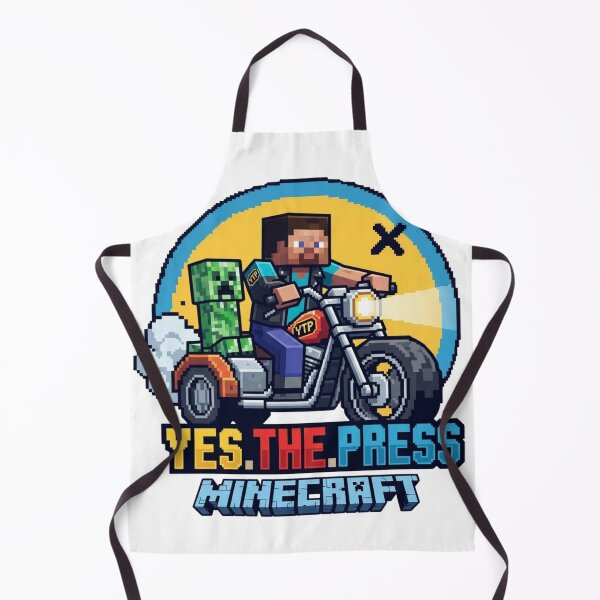 Item preview, Pixel Steve Biker Riding Motorcycle With Creeper designed and sold by Alaric4you.