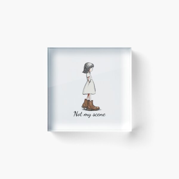 Item preview, Not My Scene Girl in Combat Boots – Boots Lover Gift designed and sold by FMproject.