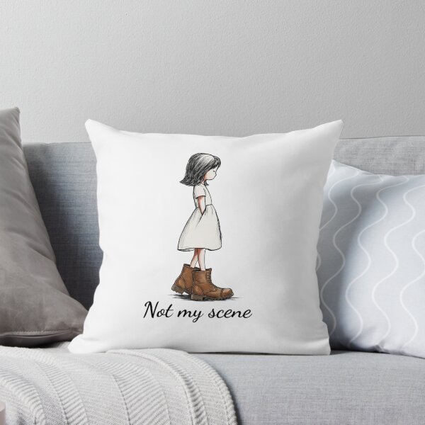 Item preview, Not My Scene Girl in Combat Boots – Boots Lover Gift designed and sold by FMproject.