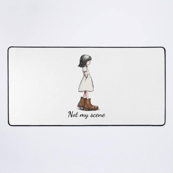 Item preview, Not My Scene Girl in Combat Boots – Boots Lover Gift designed and sold by FMproject.