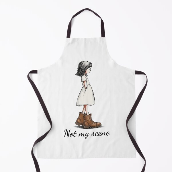 Item preview, Not My Scene Girl in Combat Boots – Boots Lover Gift designed and sold by FMproject.