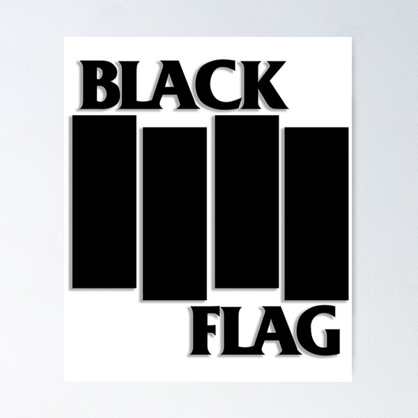 Item preview, Black Flag Band Logo designed and sold by NicoleThierry.