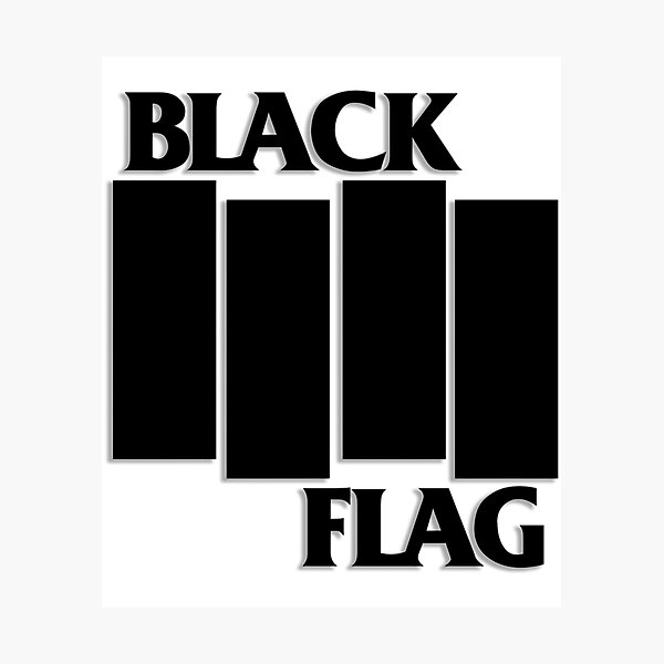 Item preview, Black Flag Band Logo designed and sold by NicoleThierry.