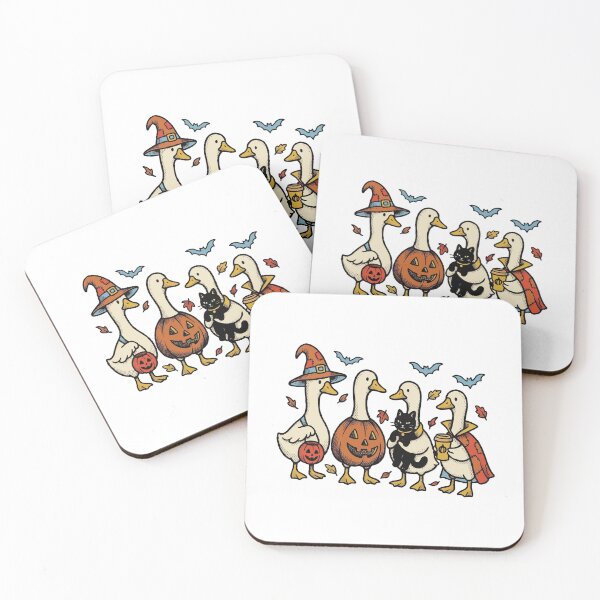 Item preview, Halloween Goose Squad Autumn Lineup designed and sold by Steele-Art.