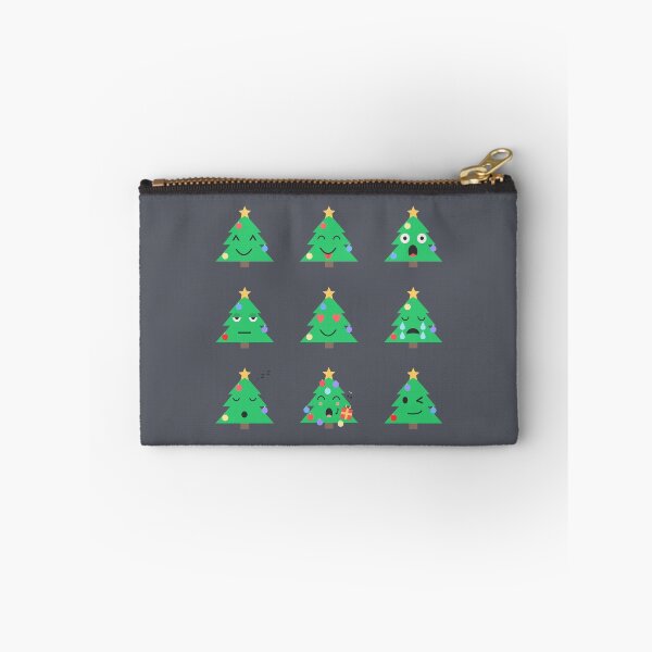Item preview, Vibrant Kawaii Christmas Trees Emoji Set designed and sold by OlhaTironArt.