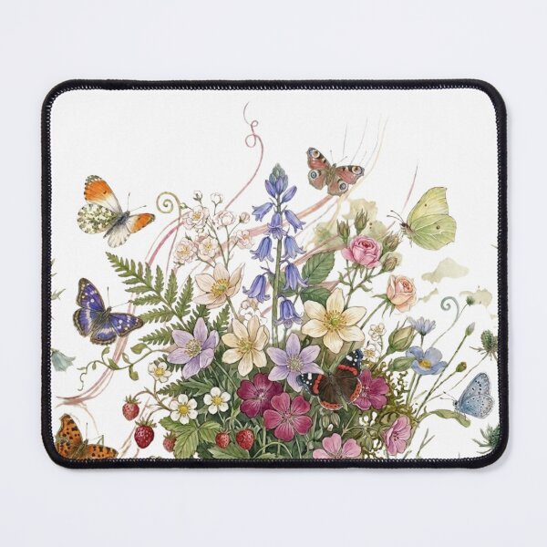 Item preview, Watercolor flowers and butterflies designed and sold by YBY1981.