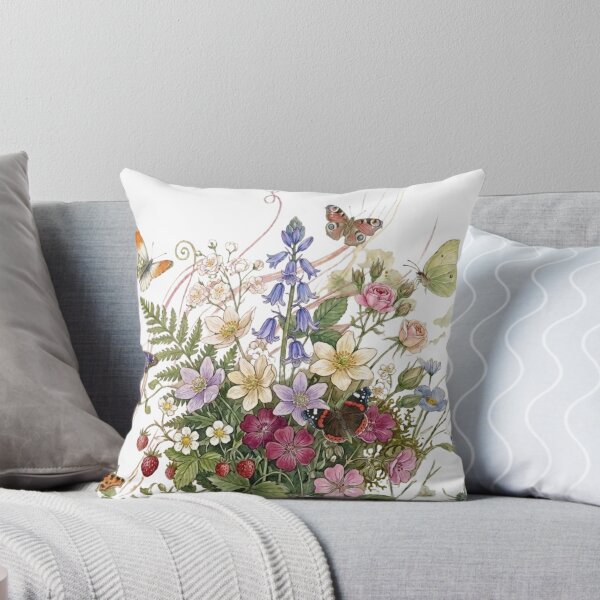 Item preview, Watercolor flowers and butterflies designed and sold by YBY1981.