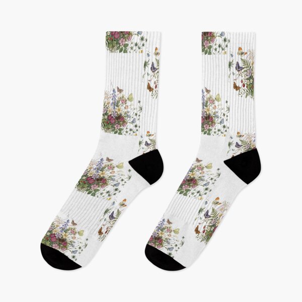 Item preview, Watercolor flowers and butterflies designed and sold by YBY1981.