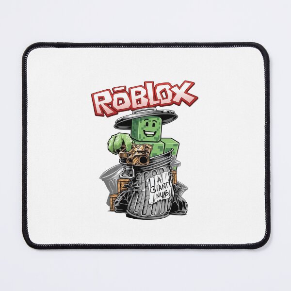 Item preview, Funny Trash Can Blocky Gamer Holding Golden Gun designed and sold by Alaric4you.