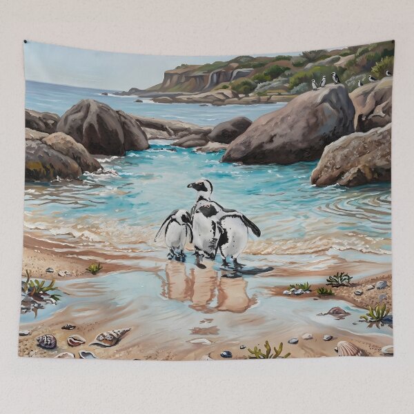 Item preview, Cape Town Boulders Beach Travel Poster – South Africa designed and sold by POSTERIOCREW.