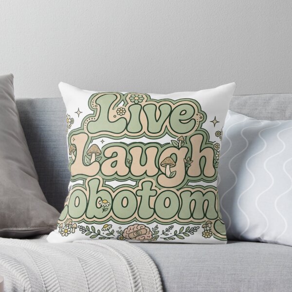 Item preview, Live Laugh Lobotomy - Funny Retro Mental Health Sticker | 70s Groovy designed and sold by DkSpirit.