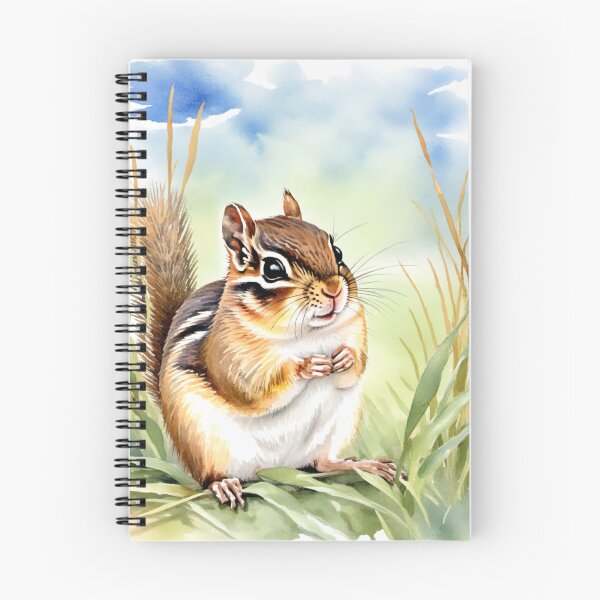 Item preview, Cute Watercolor Chipmunk in Meadow Grass designed and sold by Hackl20.