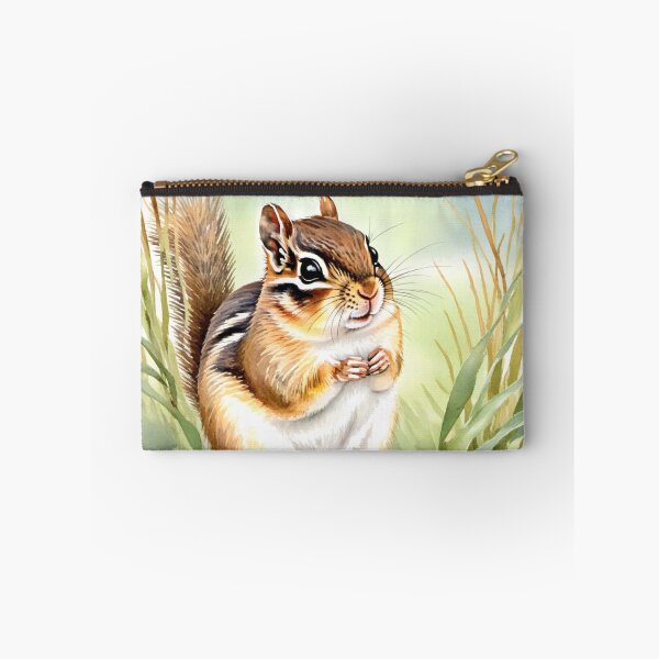 Item preview, Cute Watercolor Chipmunk in Meadow Grass designed and sold by Hackl20.