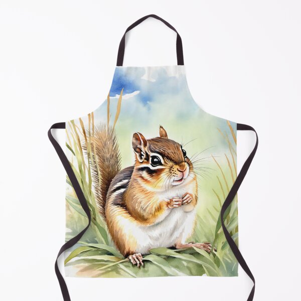 Item preview, Cute Watercolor Chipmunk in Meadow Grass designed and sold by Hackl20.