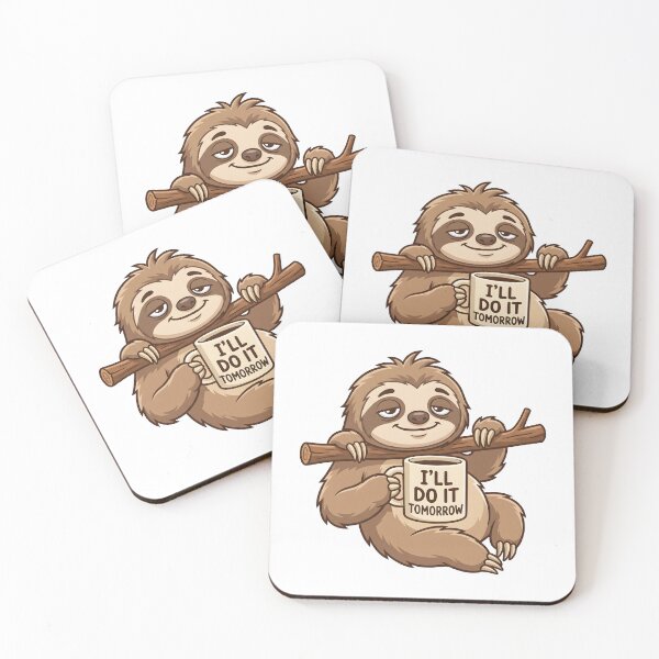 Item preview, Do It Tomorrow Sloth Mug designed and sold by Flamocha.
