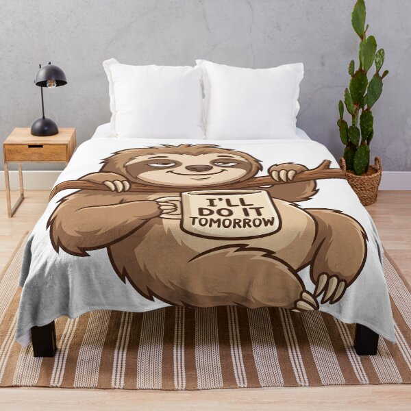 Item preview, Do It Tomorrow Sloth Mug designed and sold by Flamocha.
