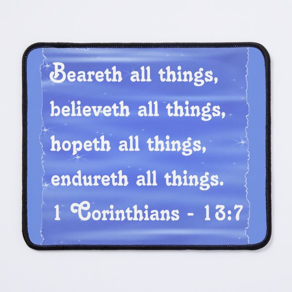 Item preview, Christian Bible Verse 1 Corinthians - 13:7 designed and sold by kristalcurt.