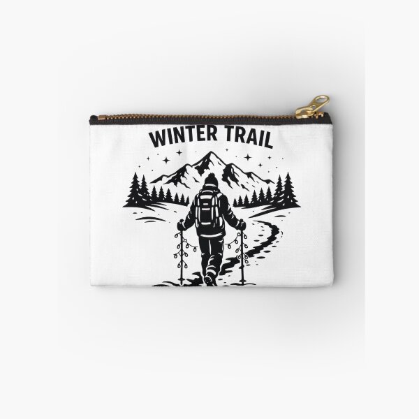 Item preview, Winter Trail Holiday Snowy Mountain Hiking Adventure Design designed and sold by GabeMountainArt.