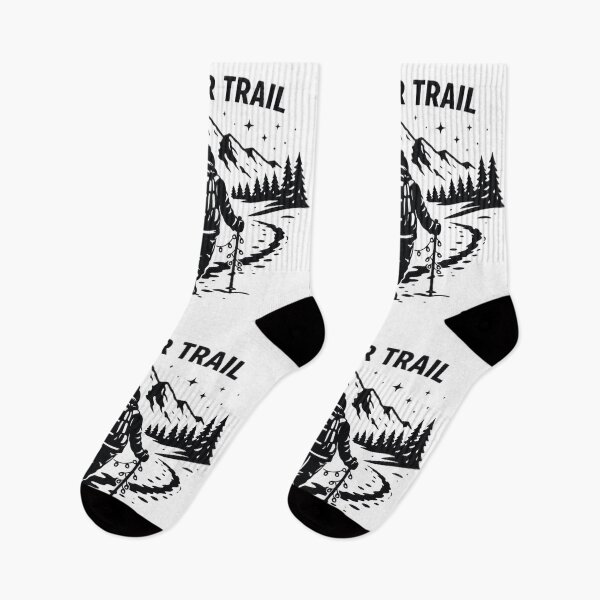 Item preview, Winter Trail Holiday Snowy Mountain Hiking Adventure Design designed and sold by GabeMountainArt.