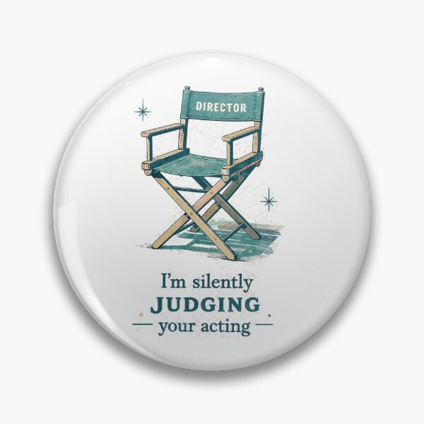 Item preview, Vintage director’s chair – Silently Judging Your Acting designed and sold by Pineapple-Tree.