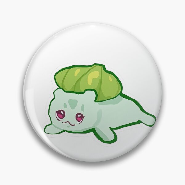 Item preview, Derpy Bulbasaur - Cute & Funny Blob Sticker designed and sold by Valeva007.