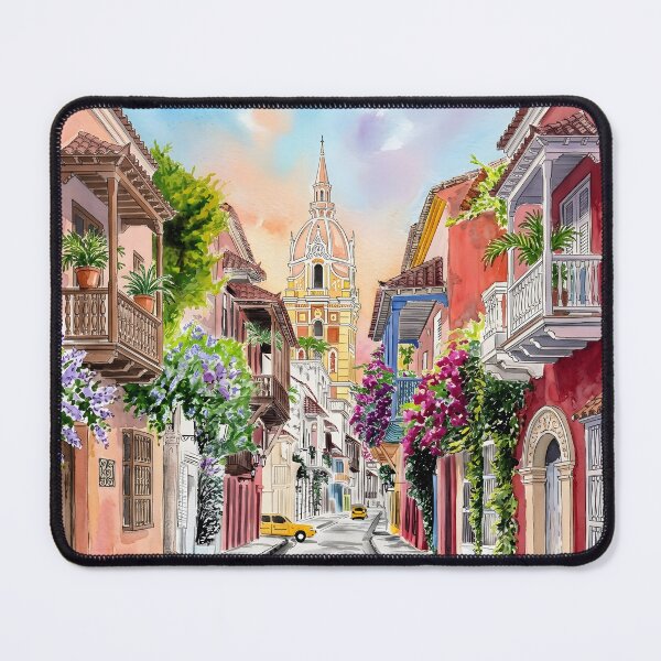 Item preview, Cartagena Colombia Travel Poster – Vintage Coastal Art designed and sold by POSTERIOCREW.