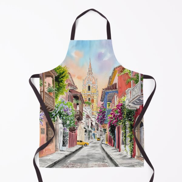 Item preview, Cartagena Colombia Travel Poster – Vintage Coastal Art designed and sold by POSTERIOCREW.