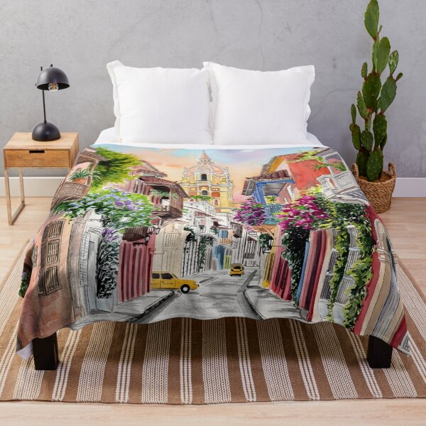 Item preview, Cartagena Colombia Travel Poster – Vintage Coastal Art designed and sold by POSTERIOCREW.
