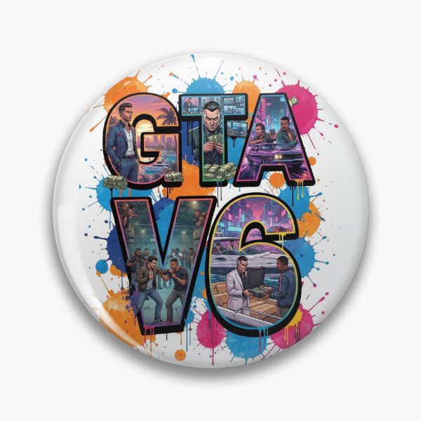 Item preview, Action Crime City Vice Heist Splatter Typography designed and sold by Alaric4you.