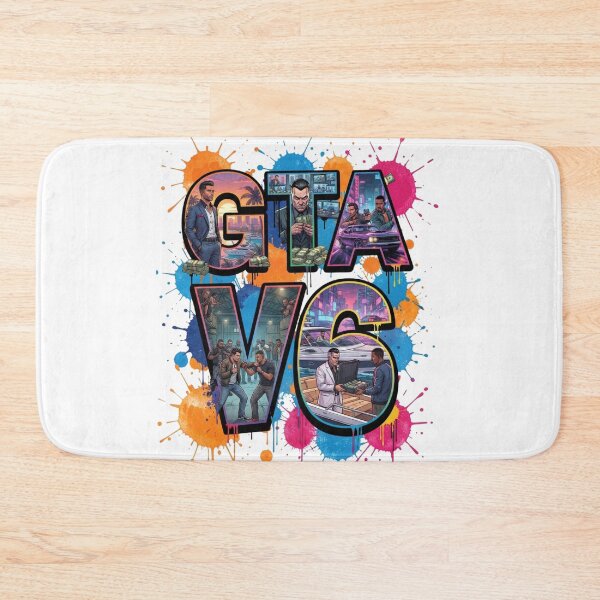 Item preview, Action Crime City Vice Heist Splatter Typography designed and sold by Alaric4you.
