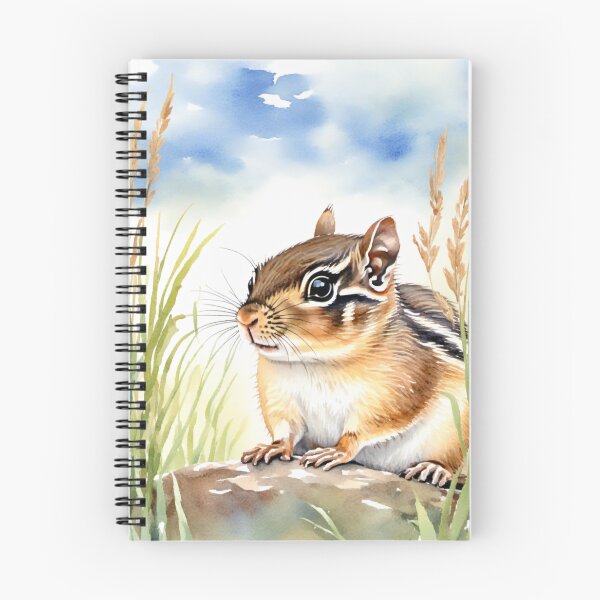 Item preview, Cute Watercolor Chipmunk in Meadow Grass designed and sold by Hackl20.