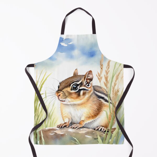 Item preview, Cute Watercolor Chipmunk in Meadow Grass designed and sold by Hackl20.