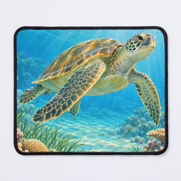 Item preview, Green Sea Turtle in a Bright Sri Lankan Coral Lagoon designed and sold by Jaani-T.